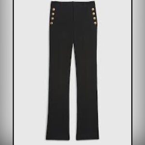 GAP Mid-rise Baby Boot Leg Cut with Gold Buttons Black Pants Women’s Size 10